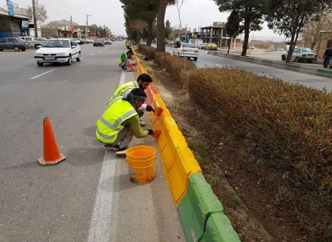 تصویر 2 از رنگ ترافیکی جدولی با کیفیت عالی و درجه یک
